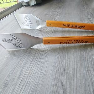 Atlanta Falcons NFL Grill Tongs with Built In Beer Bottle Opener NWOT